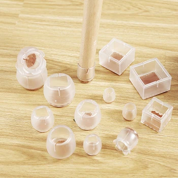 

Table Chair Leg Mat Silicone Non-slip Table Chair Leg Caps Foot Protection Bottom Cover Pads Wood Floor Protectors