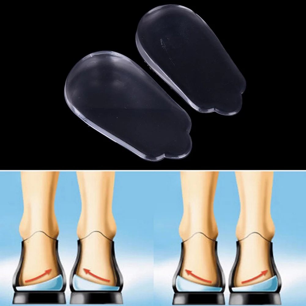 1 пара силиконовая гелевая обувь вставка ортопедическая стелька-ступинатор стелька от плоскостопия коррекция обуви аксессуары пятки колодки чашки