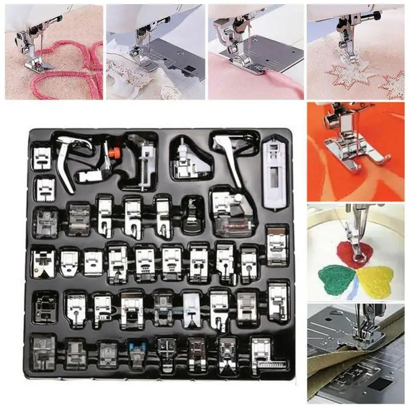 

Multifunction Sewing Machine Presser Foot Set Sewing Knitting Crochet Domestic Machine Sewing Accessories