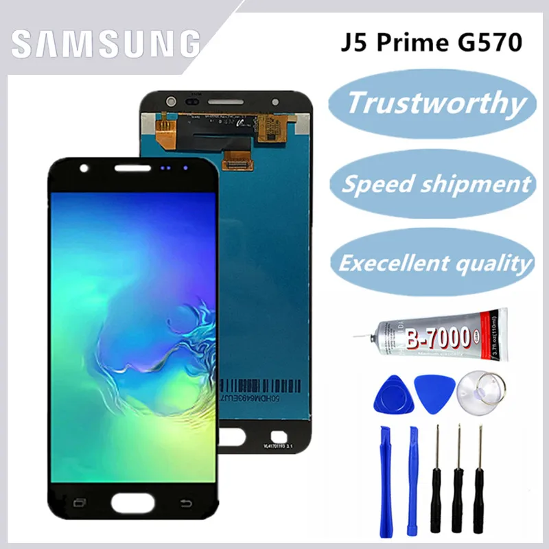 For 5.0" SAMSUNG J5 Prime LCD G570 G570F G570M Display Touch Screen GALAXY Assembly | Мобильные телефоны и аксессуары