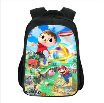 

Schoolbag for primary school students grade 1-3-5 cartoon children Super Smash Bros game backpack hot sale