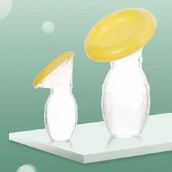 Силиконовые Грудное вскармливание ручной молокоотсос детское питание молоко Saver Бутылка на присоске Кормление коллектор молока с крышкой
