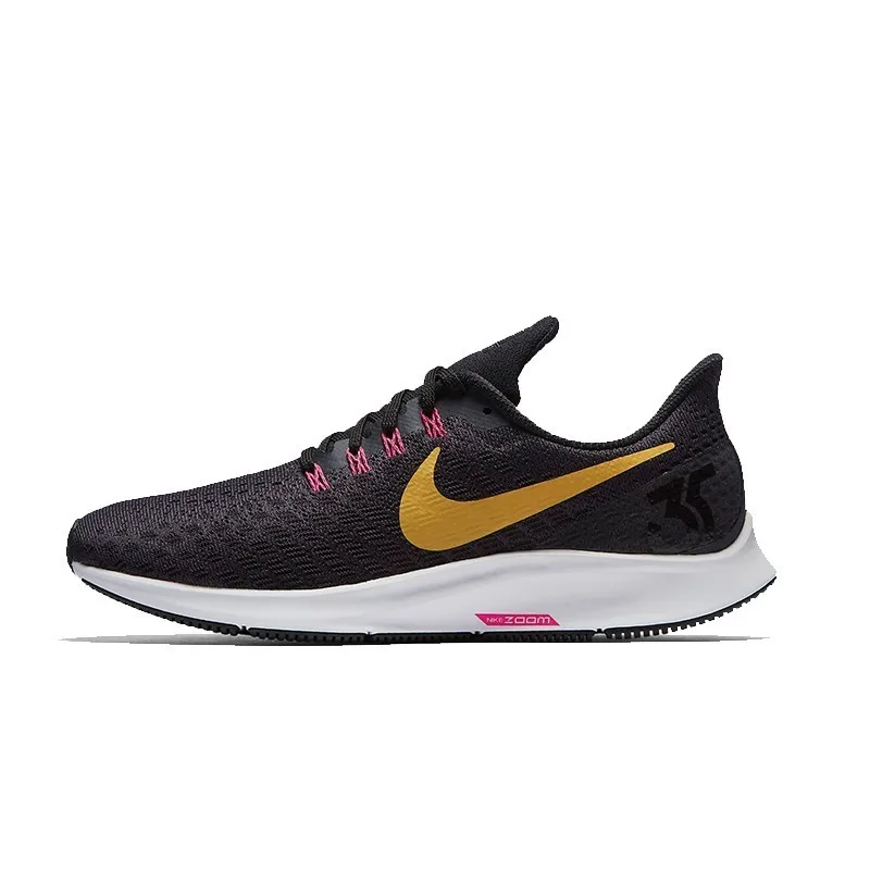 Аутентичные мужские кроссовки для бега NIKE AIR ZOOM PEGASUS 35, модные легкие удобные кроссовки с низкой амортизацией, прочные 942851 - Цвет: 942851-008