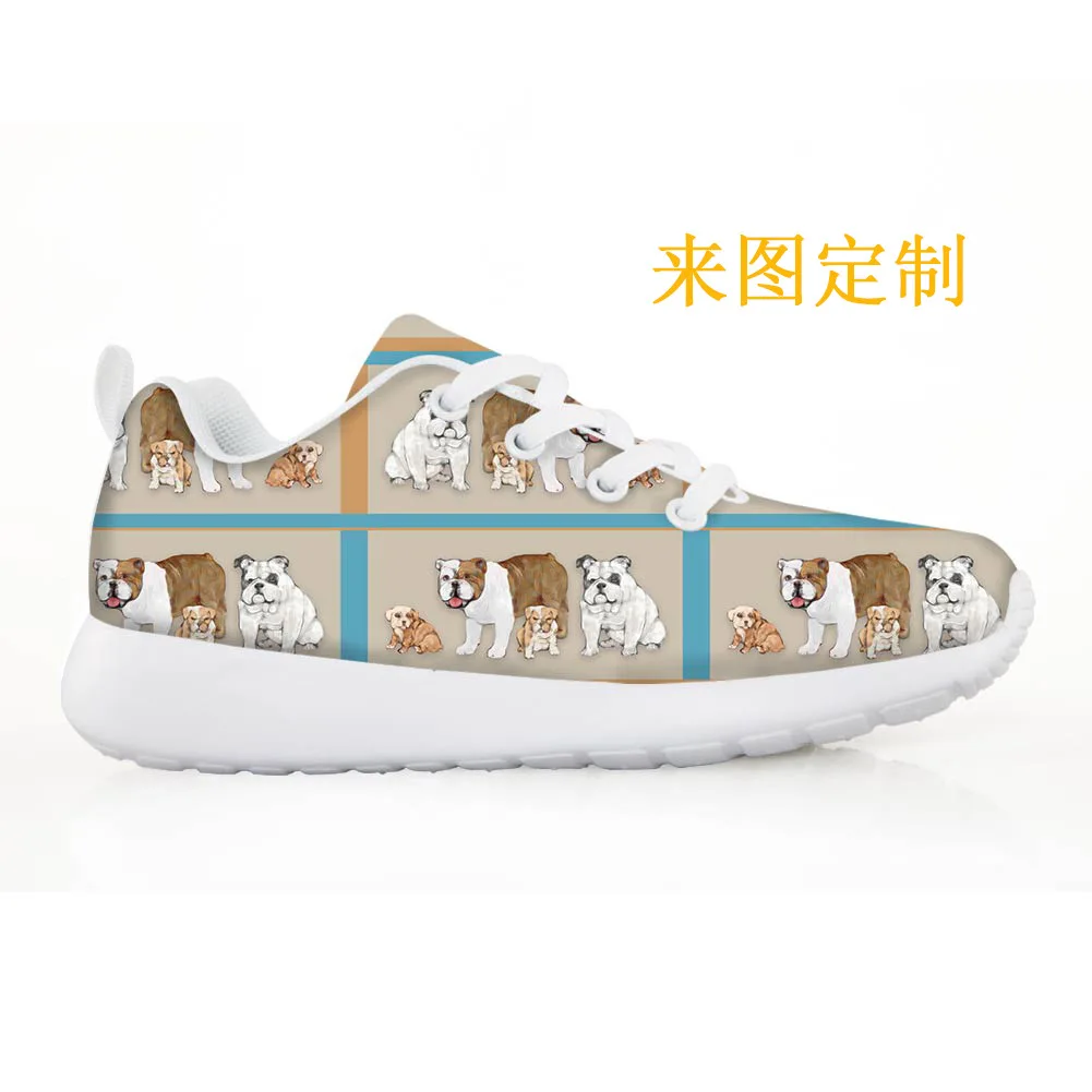 

Printed Lace-up Flat Lightweight Breathable Shoes