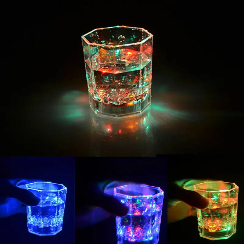 LED Multicolour Flashing Light-Up Glow Party Glasses Wrap Around Design SALE !!