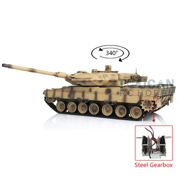 شراءHenglong 1/16 الأصفر TK 6.0S اللوحة الأشعة تحت الحمراء معركة البلاستيك ليوبard2a6 RTR دبابة مع جهاز للتحكم عن بُعد 3889 الصلب علبة التروس TH12794
