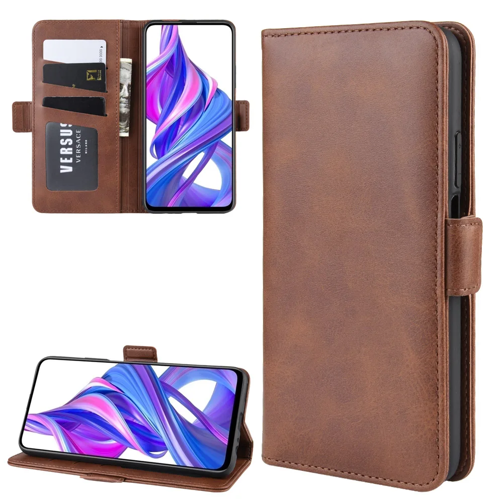 

pu Leather Flip Cover Case Wallet Case for Huawei Honor 9X 9X Pro (China Version) card holder Flip Book protective shell GG