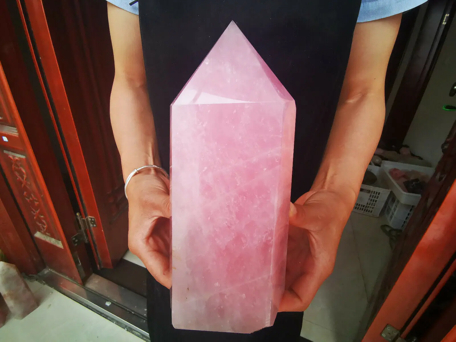 

500G/1000G/2000G Top natural powder crystal column wand Obelisk mineral healing