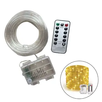 

IP65 Waterproof LED Rope 10m String Lights USB Powered with Remote Control 100 Q0KF