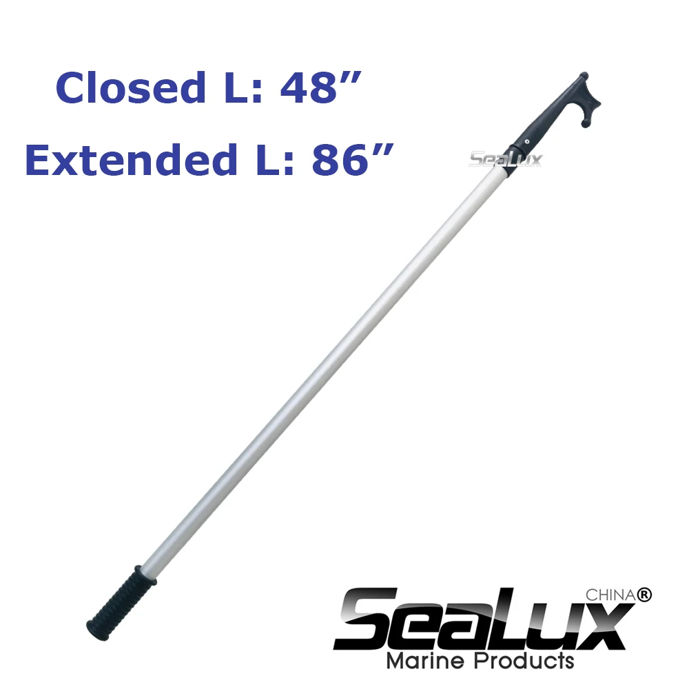 

Sealux 2 steps Pro Telescoping boat hook for Marine Boat Yacht Fishing marine accessory
