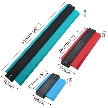 

Contour Gauge 12.7cm Profile Copy Gauge Tiling Laminate Tiles Measuring ToolsRuler Metric Inch Marking Gauge Shape Duplicator