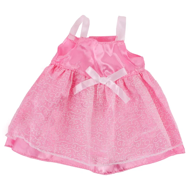 Doll Clothes Pink Skirt Flamingo Bkini,Bunny Hairpin,Shoes For 18Inch American Toy&43cm Born Baby Doll Accessories Birthday Gift B1085