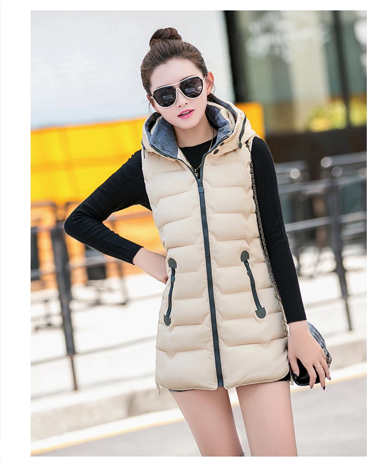 YTNMYOP женские жилеты зимние тонкие с капюшоном женские жилеты плюс размер 3XL пальто женские куртки без рукавов и пальто длинный жилет безрукавка