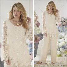 mother of the bride lace pant suits