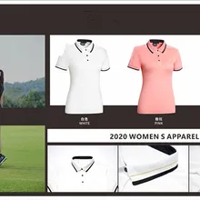 K женская футболка с коротким рукавом для гольфа быстросохнущая одежда для гольфа S-XXL на выбор повседневная одежда для гольфа