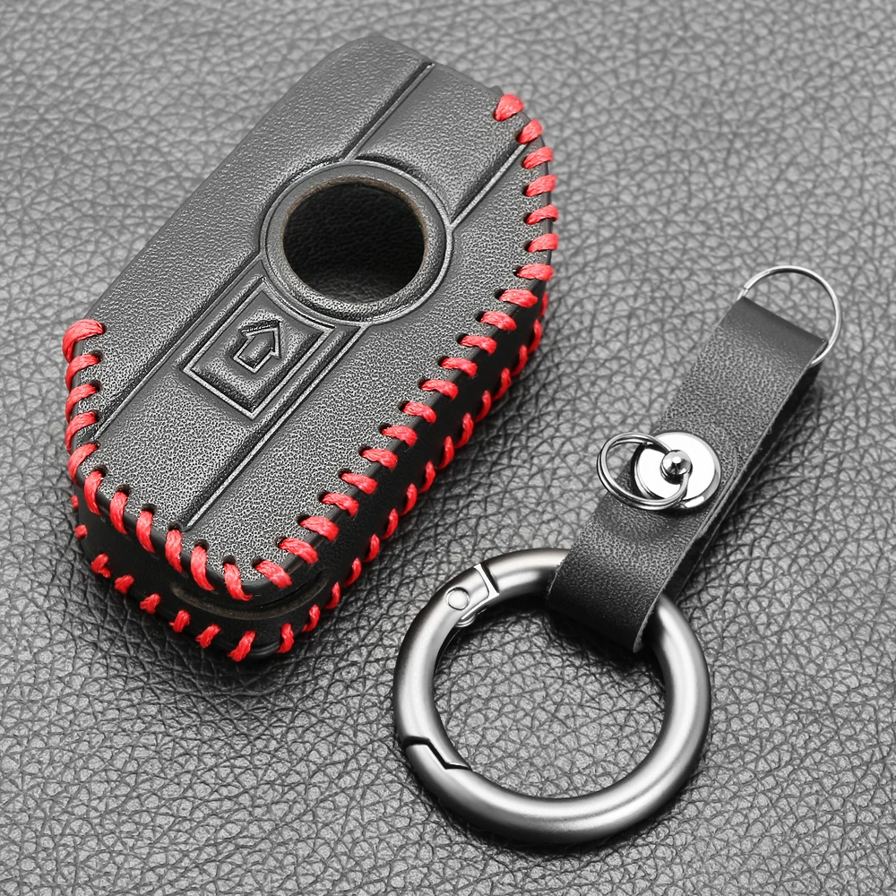 Key Case Cover Leather Key Shell For BMW Remote Control Key