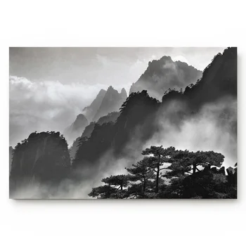 

Black And White Landscape Painting Indoor Bathroom Decor Doormats