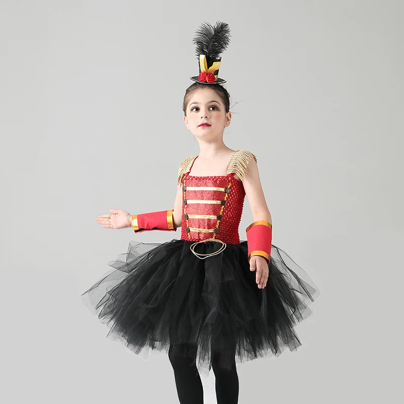 Nutcracker inspired Girls Tutu Costume Sparkly Kids Toy Soldier Tutu Dress for Girl Birthday Party Halloween Christmas Clothing (6)