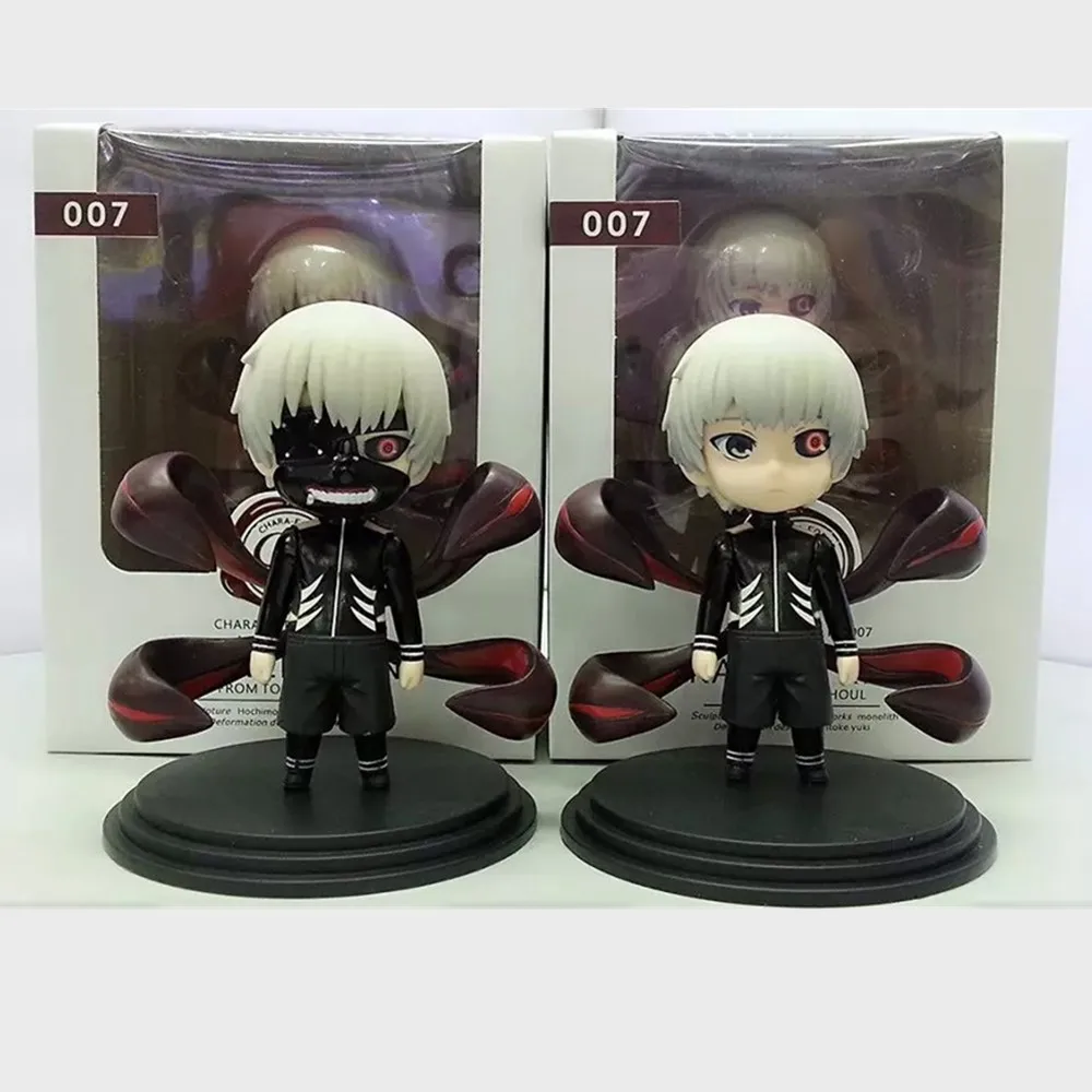 Tokyo Ghoul 2pcs/set Anime Figures Kaneki Kem with Mask PVC Model Toys Action Figurine Collectible Xmas Gift Doll Juguetes Ghoul
