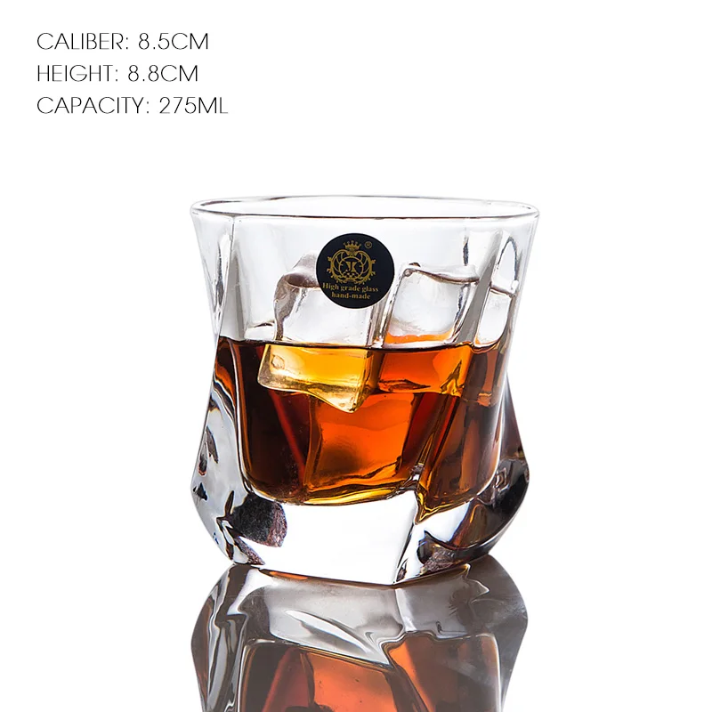 Горячая Распродажа, большой виски, бокал для вина, бессвинцовые Хрустальные чашки, высокая емкость, пивной бокал, бокал для вина, бар, отель, посуда для напитков, бренд Vaso Copos - Цвет: NO.4-275ML