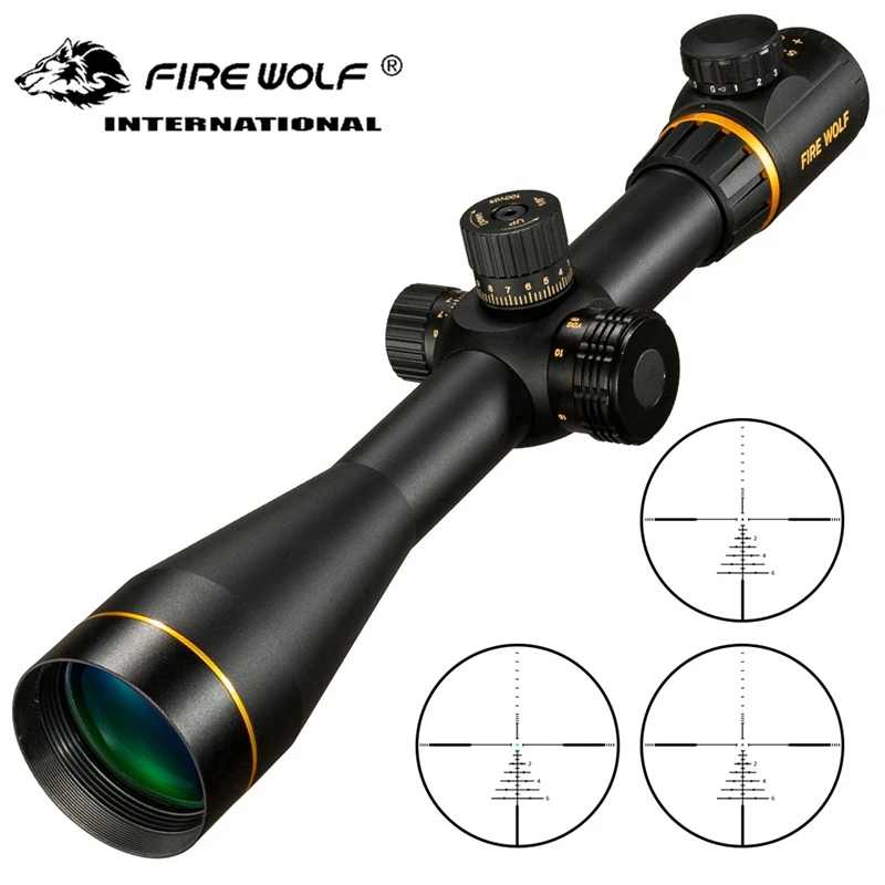 

FIRE WOLF 5-15X50 FFP Scope Hunting Optical Sight Riflescope Cross Side Parallax Tactical Rifle Scope For Airsoft Sniper Rifle