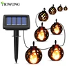 Solar String Lights LED Outdoor Waterproof Flickering Flame Hanging Solar Lantern Lamp with 8 Ball for Patio Garden Yard ► Photo 1/6