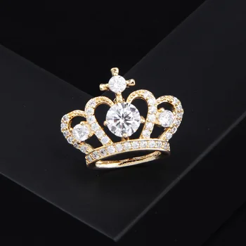 

2020 Cute Mini Zircon Charm Brooch Crown Lapel Pin Fashion Girl Brooches Sweater Coat Decoration Jewelry Vintage Pin for Women