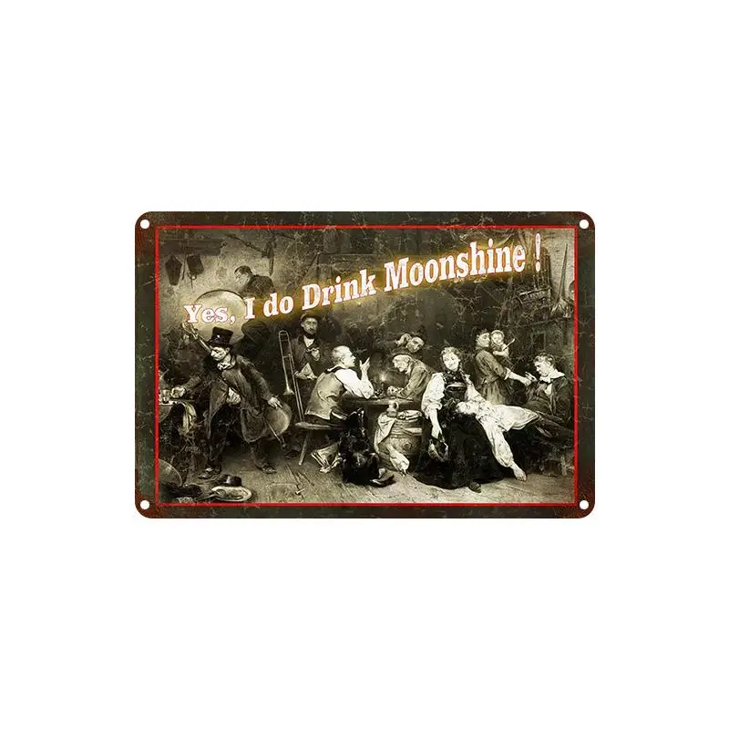 Винтажная металлическая вывеска, бар, паб, таверна, человек, пещера, металлическая Оловянная табличка, плакат, Кухонное украшение для дома, бар, украшение для стен дома, паба, Ретро стиль - Цвет: Сливовый