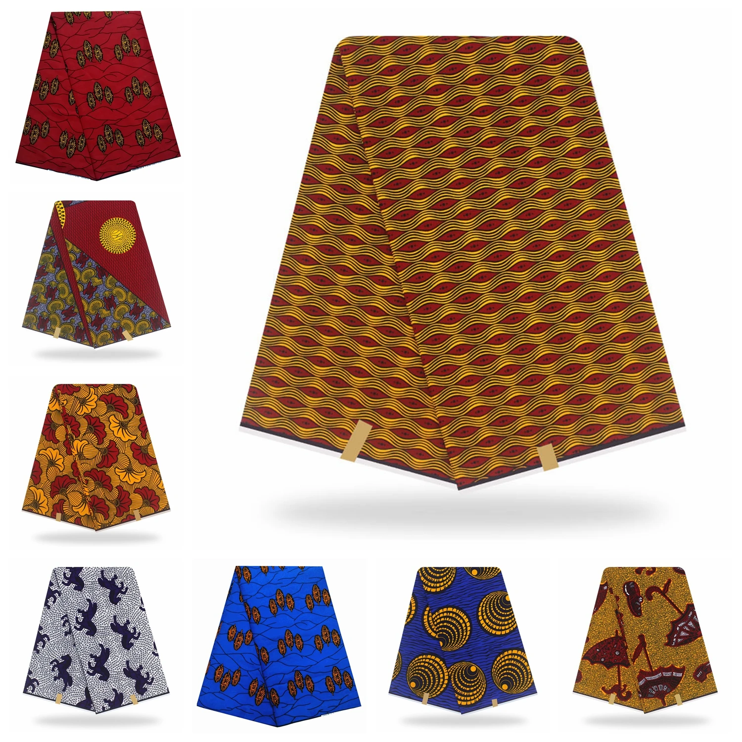 Африканская восковая ткань с принтом голландский воск швейная одежда Анкара африканская Оригинальная Ткань Tissus 6 ярдов нигерийский хлопок для африканского платья