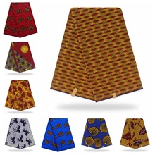 Африканская восковая ткань с принтом голландский воск швейная одежда Анкара африканская Оригинальная Ткань Tissus 6 ярдов нигерийский хлопок для африканского платья