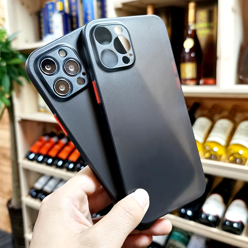 Ultra Thin Transparent Matte Phone Case For iPhone 12 11