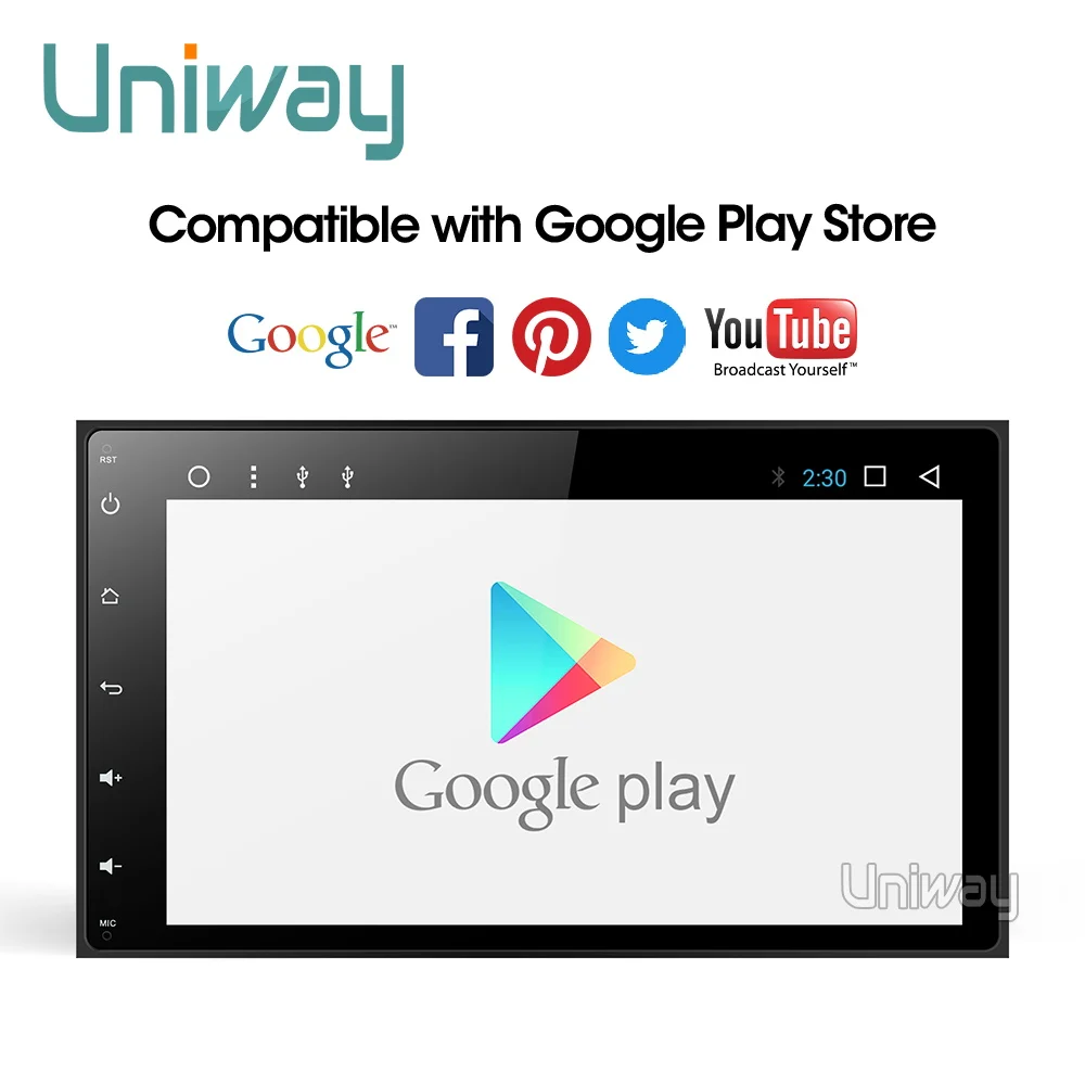 Uniway A17KLL9071 android 9,0 автомобильный dvd навигатор для toyota corolla/auris автомобильный Радио стерео головное устройство навигация