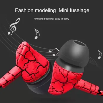 

In-ear Earphones Model HiFi Stereo Sound Colorful Crack Design with Mic