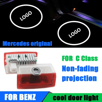 

2X For Mercedes Benz C class W205 amg Led Car Door Logo Laser Projector Light styling Logo light Accessories