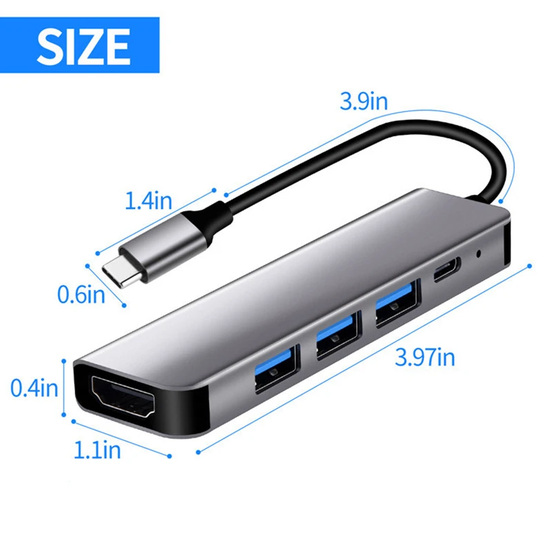 Rankman-hub Usb c para 4k Hdmi-compatível Usb 3.0 Carregamento 2.0 tipo c Leitor de Cartão sd tf Dock para Macbook Ipad Samsung S22 Dex tv - Imagem 2