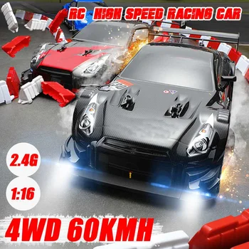 

1:16 60km/h RC Drift Racing Car 4WD 2.4G High Speed GTR Remote Control Max 30m Control Distance Electronic Hobby Toys