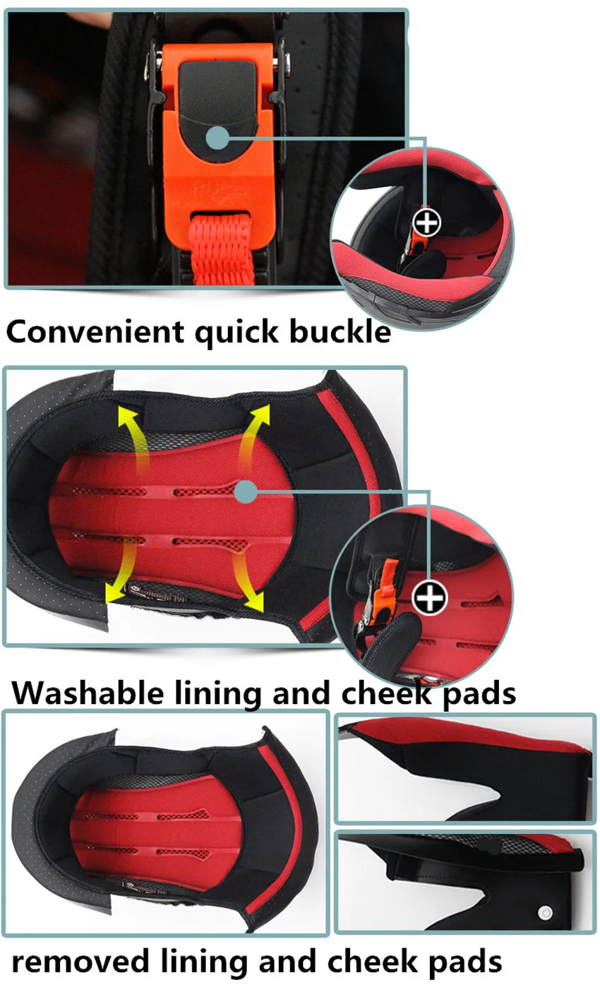 Mate bBack Dual Hilldown Off Road Moto rcycle helmet ATV D.O.T Сертифицированный (M белый Полнолицевой casco для