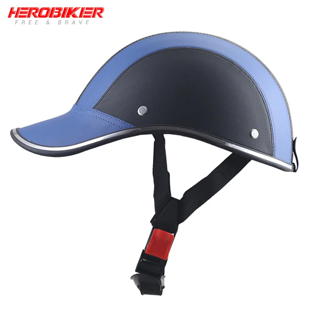 HEROBIKER мотоциклетный шлем с открытым лицом Ретро полушлем ...