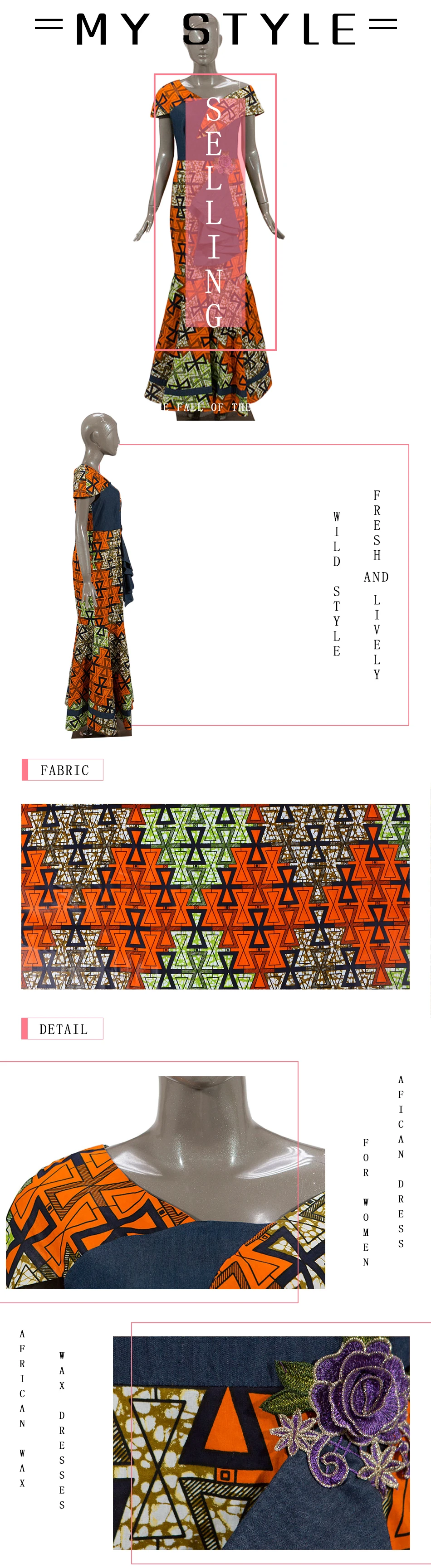 Африканские платья для женщин, модные длинные вечерние платья Дашики, сексуальное платье Bazin Riche, одежда в африканском стиле, вечерние платья WY3944