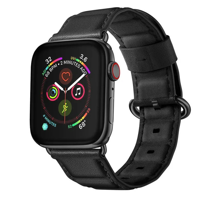 Ремешок из натуральной кожи для apple watch 42 мм 38 мм 44 мм 40 мм iwatch series 4 3 2 1 Аксессуары сменный Браслет ремешок для часов