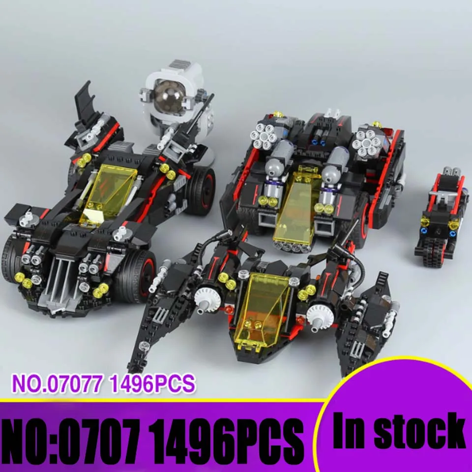 

07077 Super Heroes Batman Movie Ultimate Batmobile Compatible legoinglys 70917 Batman Model Building Block Bricks Gift Kid Toys