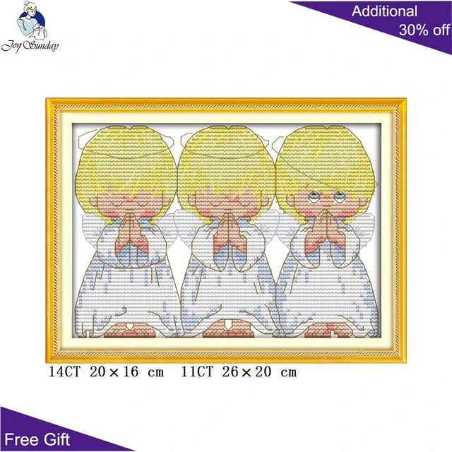 Counted Cross Stitch Kits Joy Sunday Christmas - Sunday Cross Stitch R308 3  14ct - Aliexpress