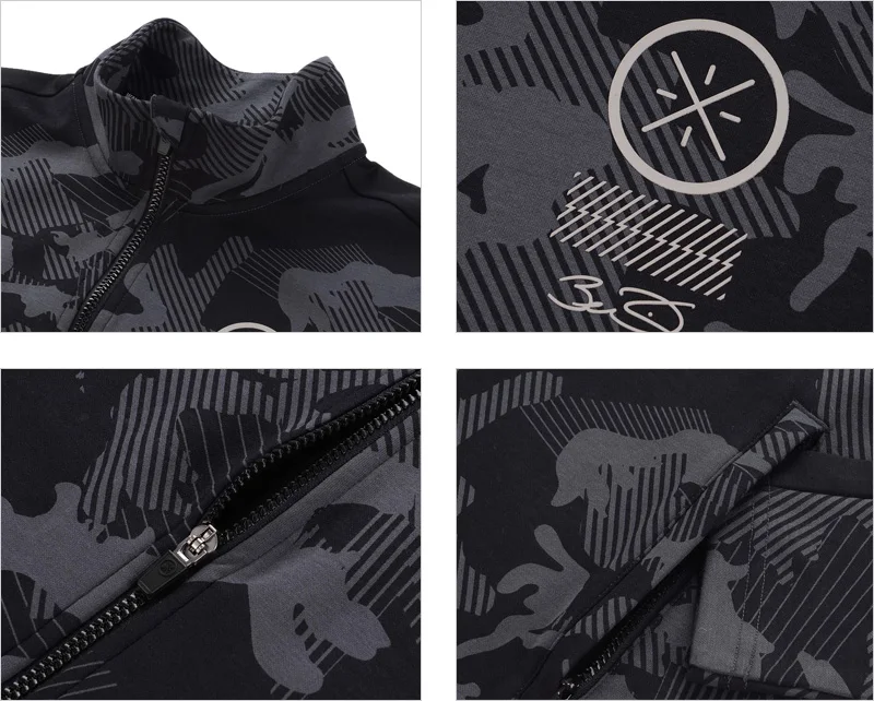 Li-Ning Мужская серия WADE свитер обычный крой 85% хлопок 15% полиэстер подкладка удобные спортивные свитера AWDP441 MWW1601