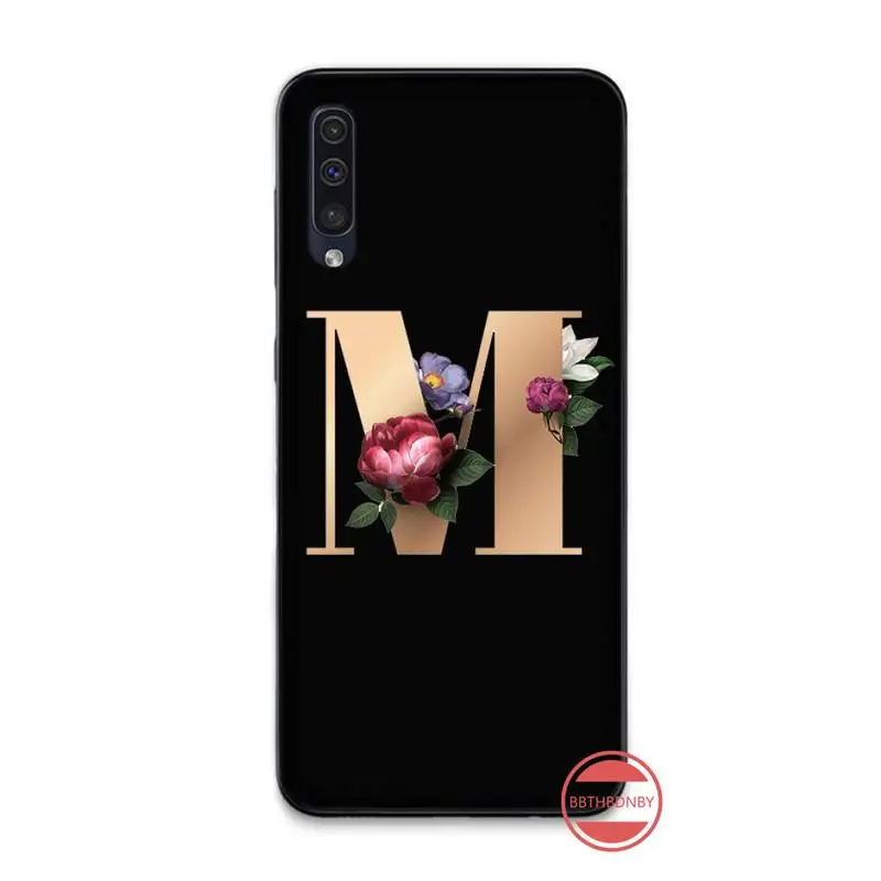 Чехол для телефона с 26 английскими буквами и именем чехол Samsung Galaxy M10 20 30 A 40 50 70 71 6S