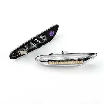 

Dynamic LED Side Marker Clear Turn Signal For BMW E46 E90 E91 E92 E60 E87 E82 Durable And Practical To Use