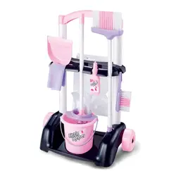 Chariot de nettoyage de maison, ensemble de jouets pour enfants, petit assistant, fournitures de nettoyage 