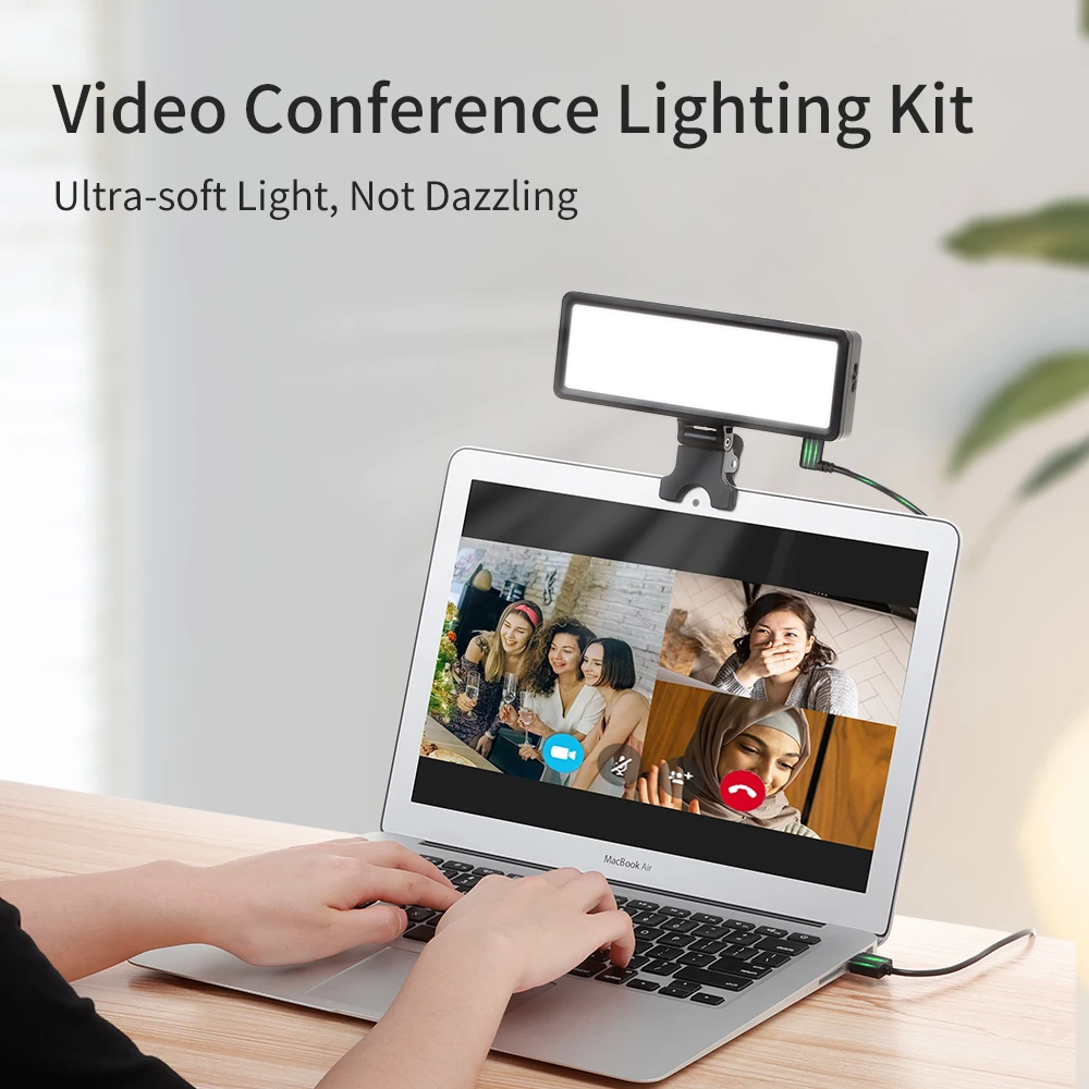 Kingma Video Led Light With Clip Mount Dimmable Lamp For Laptop Tablet