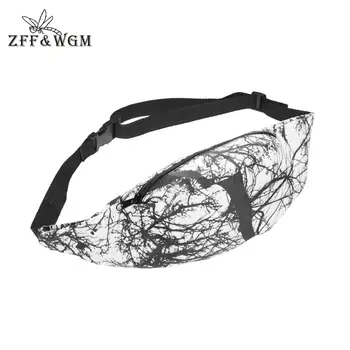 

ZFF&WGm 3D Print Kidney Bag Woman Hip-Hop Designer Dupe Fanny Pack Zipper Men Fanny Pack Waist Belt Bag