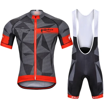

MAKOSHARK Summer Quick Drying Bicycle Suit 2019 New Style Red Racing Riding Sets Motorcycle Jersey Pants MX Riding Clothes