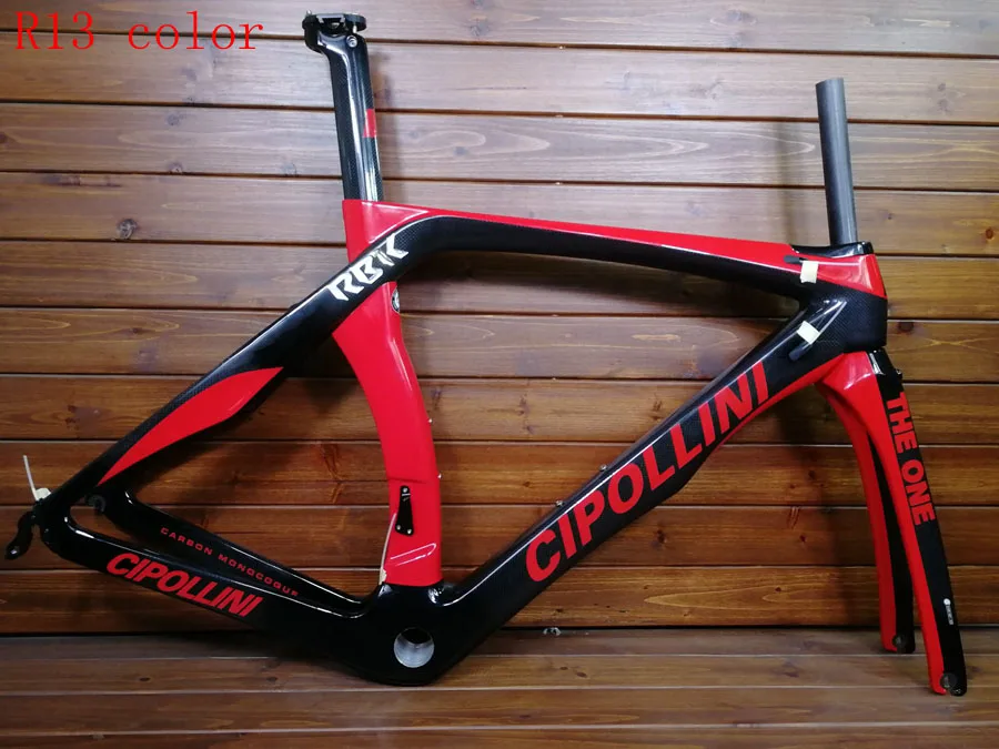 Cipollini RB1K T1100 3k углеродная рама для дорожного велосипеда гоночный набор углеродных велосипедов глянцевый Сделано в Тайване can XDB корабль - Цвет: R13